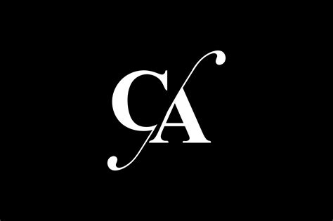 ca monogram logo design  vectorseller thehungryjpegcom