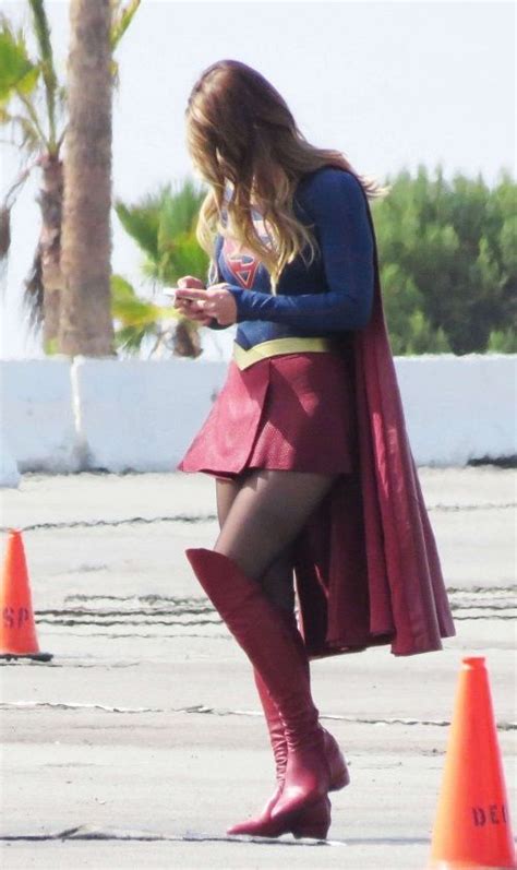 Melissa Benoist On The Set Of ‘supergirl’ In Los Angeles