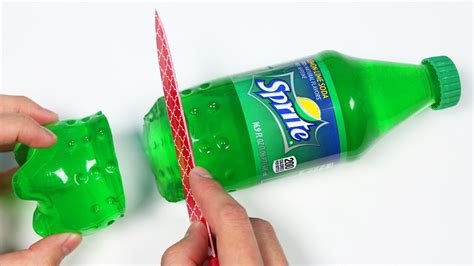 How To Make A Sprite Soda Gummy Bottle Shape Youtube