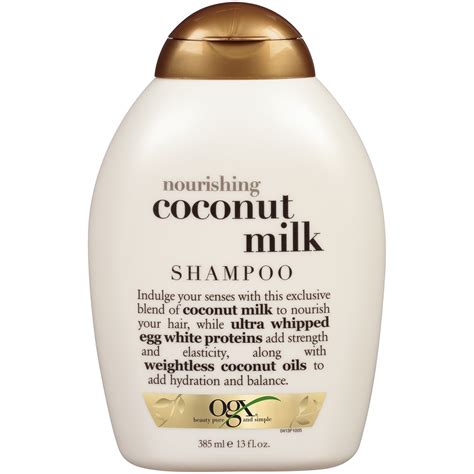 ogx shampoo nourishing coconut milk  fl oz  ml beauty