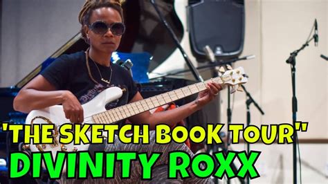 female bass guitar player divinity roxx live on the