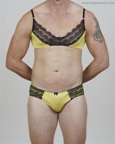lacy bras for men are a thing and you can also buy matching knickers
