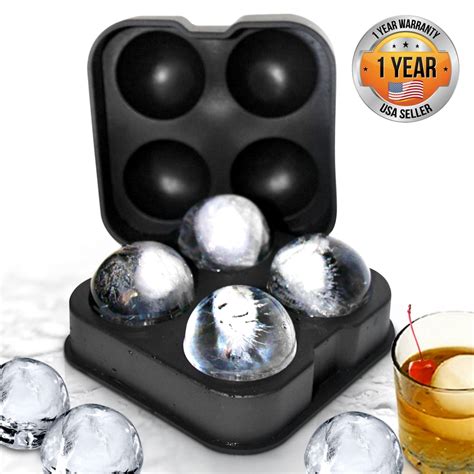 nutrichef ncibs home kitchen ice ball mold circle ice cube ball
