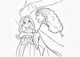 Coloring Gothel Mother Pages Rapunzel Getcolorings Color sketch template