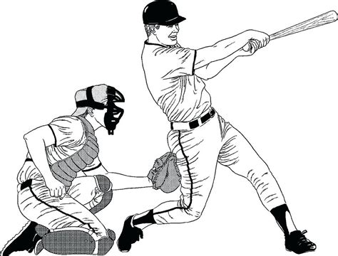 baseball player coloring pages  getdrawings