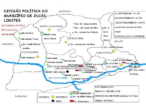 mapa  municipio de jucas