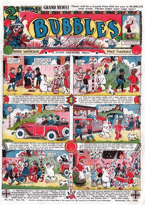 blimey the blog of british comics firework comics bubbles 1936