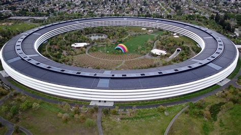 apple park drone video shows   abandoned campus