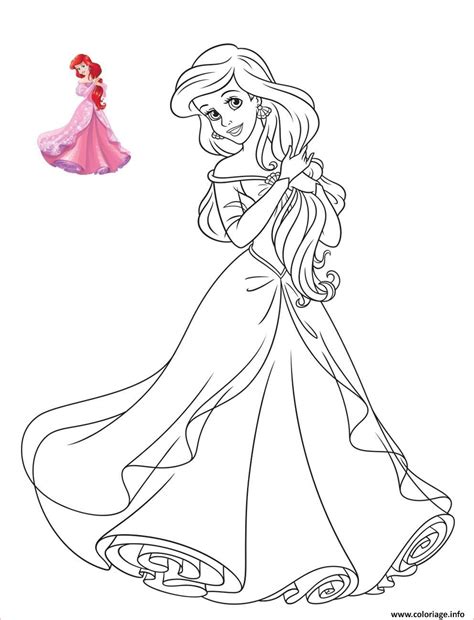 paisible coloriage princesses  coloriage