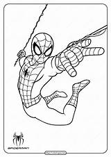 Spiderman Colorare Spider Man Araña Hombre sketch template