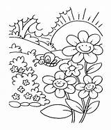 Coloring Pages Getcolorings Garden sketch template