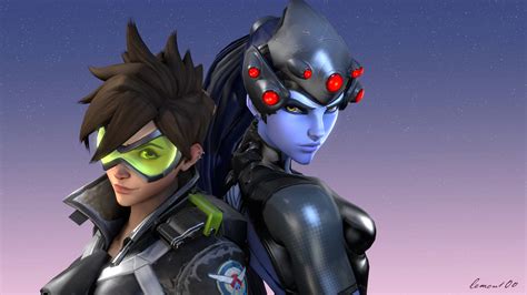 Tracer Sporty X Widowmaker Nuit Overwatch By Lemon100 On