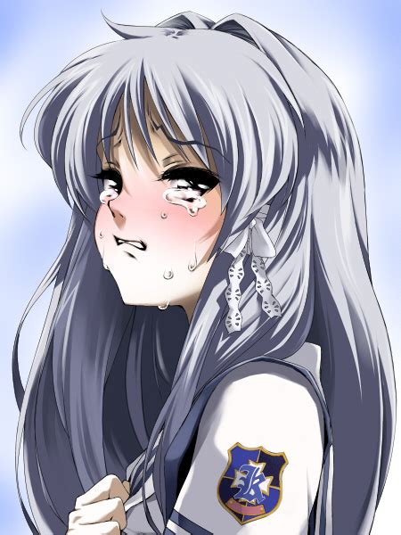 anime catwalk clannad cry fujibayashi kyou image