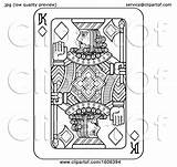 Diamonds Playing King Illustration Card Royalty Clipart Atstockillustration Vector 2021 sketch template