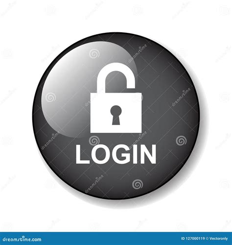 login icon button stock illustration illustration  glossy