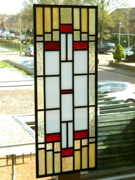 raamdecoratie art deco glas  lood catawiki