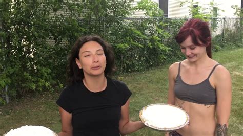 Cute Girl Gets 2 Pies In The Face Youtube
