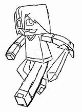 Minecraft Skins Coloring Pages Drawing Skin Deadlox Color Getcolorings Print Printable Getdrawings sketch template