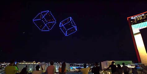 las vegas drone light show sky elements