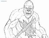 King Ausmalbilder Hacha Godzilla Axe sketch template