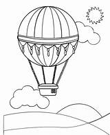 Luchtballonnen sketch template