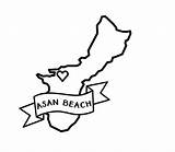 Guam sketch template