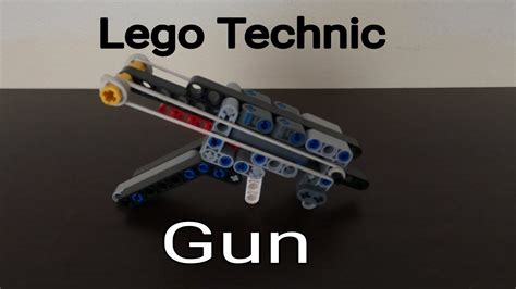 lego technic gun tutorial instructions youtube