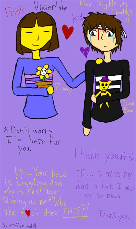 Undertale S Frisk And Fnaf Purple Guy S Son By