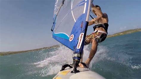 windsurfing curacao st joris  knots youtube