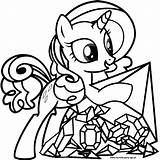 Coloring Pages Pony Little Template Cadence Shining Armor Princess Rarity Equestria sketch template
