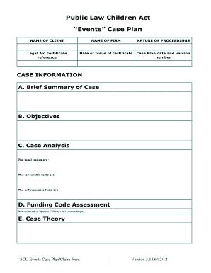 case plan template social work form fill   sign printable
