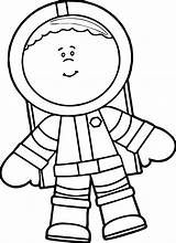 Astronaut Coloring Pages Preschool Boy Cool Cute Space Boys sketch template