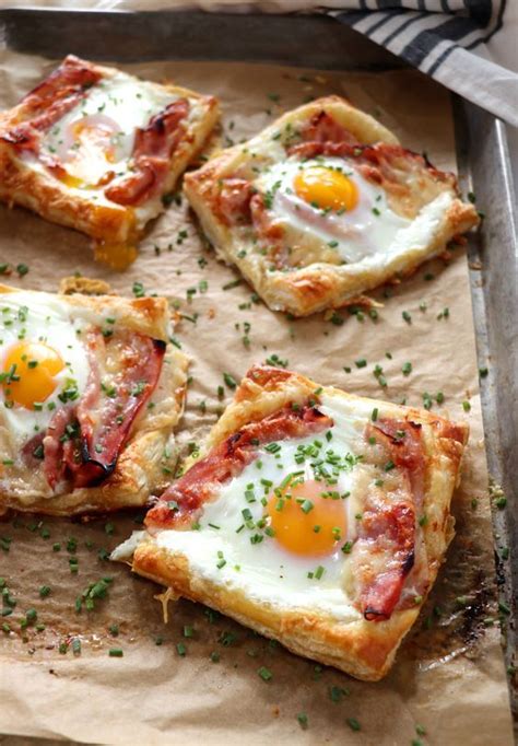 puff pastry croque madame breakfast brunch recipes food recipes