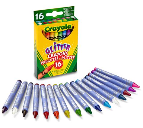 crayola glitter crayons  ct crayola