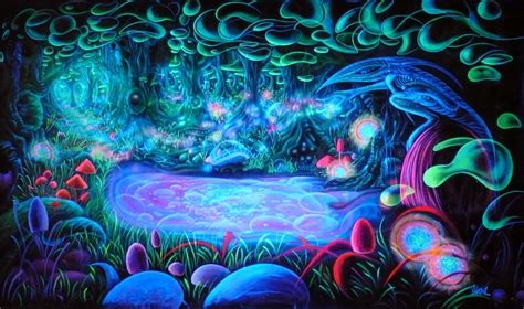 Free Download Psychedelic Trippy Forest [900x533] For Your