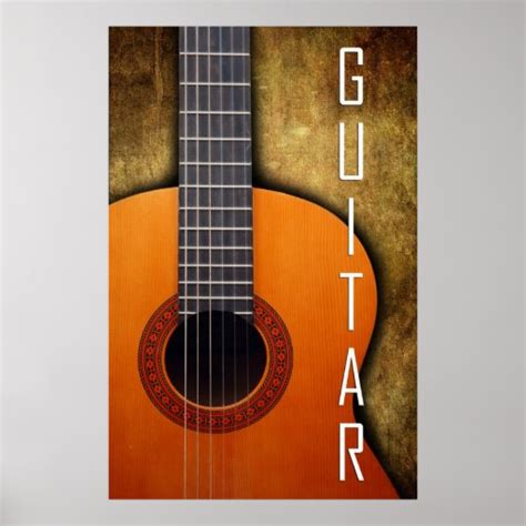 guitar poster zazzlecouk