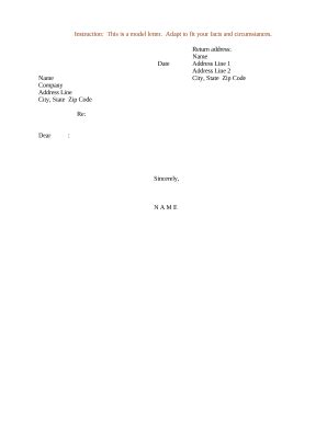 letter template   template pdffiller