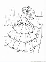 Prom Dresses Coloring Drawing Dress Pages Getdrawings sketch template