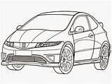 Civic Honda Coloring Pages Type Getcolorings Getdrawings sketch template