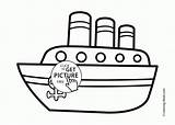Ship Coloring Pages Kids Big Printable Transportation Printables Boat Cartoon Drawing Wuppsy Designlooter Book Children 67kb 2079 Choose Board Easy sketch template