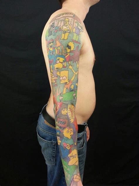 Manche Simpson Blackeyes Tattoo Simpsons Tattoo Simpsons Art Cool Arm