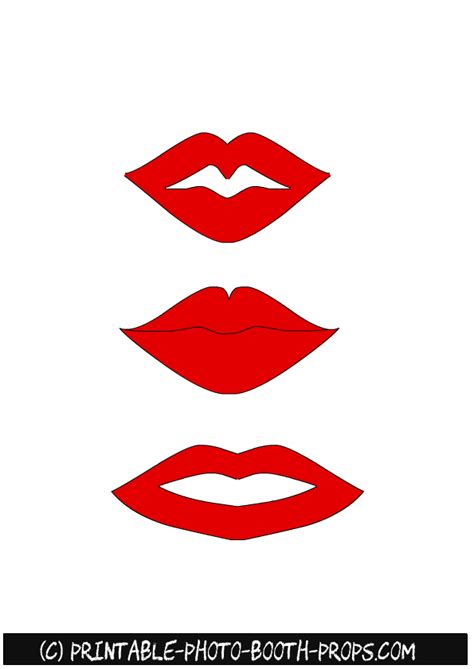 lips printable template doctemplates