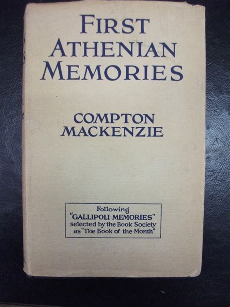 first athenian memories par mackenzie compton 1931 trinity books