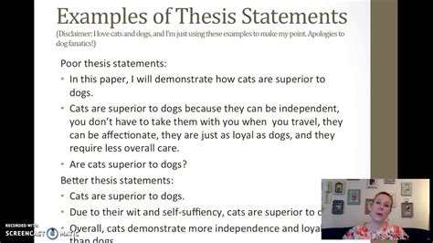 Thesis Statements And Topic Sentences Youtube