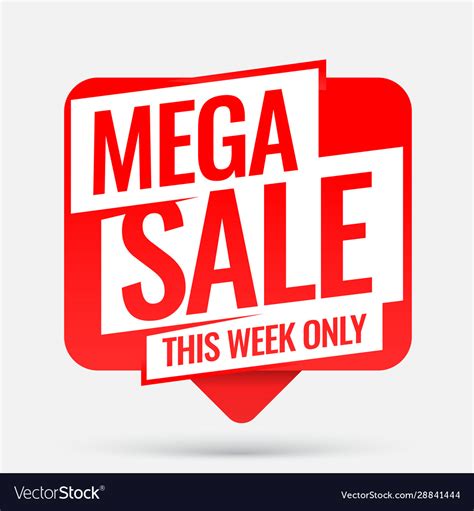 mega sale royalty  vector image vectorstock