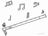 Coloring Pages Music Notes Note Musical sketch template