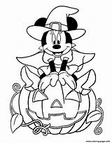 Coloring Disney Halloween Pages Printable Color sketch template