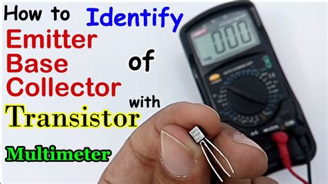 check emitter base collector  transistor  multimeter bjt transistor youtube