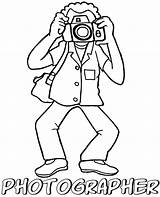 Coloring Pages Photographer Professions Camera Sheets Printable Topcoloringpages sketch template