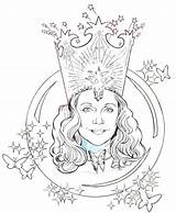 Oz Wizard Witch Glinda Good Coloring Pages Color Deviantart Characters Drawing Jerome Moore Choose Board sketch template